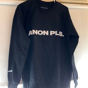 DeuxMoi, gossip site, merch. Size small crew neck sweatshirt